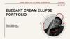 Elegant cream ellipse