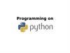 Programming on Python  (lecture 8)