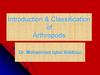 Introduction & Classification of Arthropods