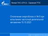Отключение энергоблока ст. № 9 при испытаниях частотной делительной автоматики 15.10.2023