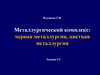 Металлургический комплекс: черная металлургия, цветная металлургия. Лекции 4-5