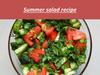 Summer salad recipe