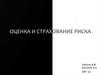 Оценка и страхование риска