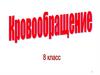 Кровеносная система  (8 класс)