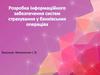 Розробка інформаційного забезпечення систем страхування у банківських операціях
