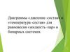 Диаграммы «давление–состав» и «температура–состав» для равновесия «жидкость–пар» в бинарных системах