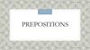 Предлог в английском языке