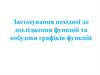 Застосування похідної до дослідження функцій та побудови графіків функцій