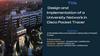Title Design and Implementation of a University Network in Cisco Packet Tracer Subtitle