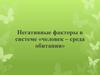 Негативные факторы в системе «человек – среда обитания». Лекция 8