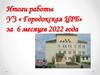 Итоги работы УЗ «Городокская ЦРБ» за 6 месяцев 2022 года