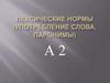 Лексические нормы (употребление слова, паронимы)