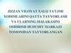 Jizzax viloyat xalq ta’limi xodimlarini qayta tayyorlash va ularning malakasini oshirish hududiy markazi