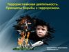 Террористическая деятельность. Принципы борьбы с терроризмом