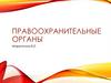 Правоохранительные органы