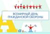 1 марта - Всемирный день гражданской обороны