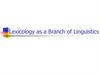 Lexicology as a science. Lexicography