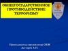 Общегосударственное противодействие терроризму