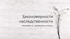Закономерности наследственности