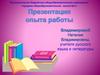 Опыт работы. Общие сведения