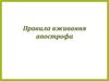 Правила вживання апострофа