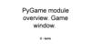PyGame module overview. Game window. II - term