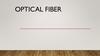 Optical fiber