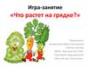 Игра-занятие «Что растет на грядке?»