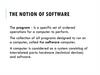 Computer software. Operating systems