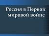 Россия в Первой мировой войне