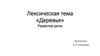 Деревья. Лексическая тема
