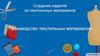 Производство текстильных материалов. Создание изделий из текстильных материалов