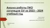 Анализ ГМО логопедов ОУ за 2023 - 2024 учебный год