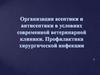 Организация асептики и антисептики в условиях современной ветеринарной клиники. Профилактика хирургической инфекции