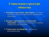 Социальная структура общества