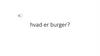 Hvad er burger