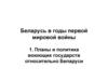 Беларусь в годы первой мировой войны. Тема 5