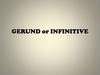 Gerund or infinitive