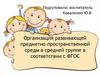 Организация развивающей предметно-пространственной среды в средней группе в соответствии с ФГОС