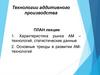 Технологии аддитивного производства. Характеристика рынка AM