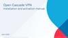 Open Cascade VPN. Installation and activation manual