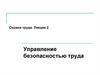 Управление безопасностью труда. Охрана труда. Лекция 2