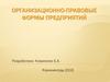 Организационно-правовые формы предприятий