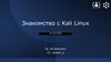 Знакомство с Kali Linux
