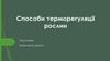 Способи терморегуляції рослин