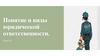Понятие и виды юридической ответственности