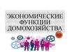 Экономические функции домохозяйства