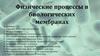Физические процессы в биологических мембранах