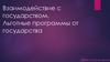 Взаимодействие с государством. Льготные программы от государства
