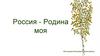Россия - Родина моя